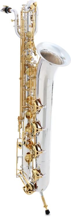 Jupiter Baritone Saxophone - Silver Plated With Gold Lacquer Keys