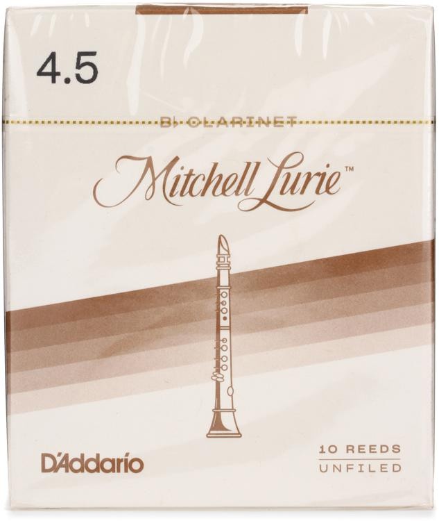 D'addario Rml10bcl Mitchell Lurie Bb Clarinet Reed - 4.5 (10-Pack)
