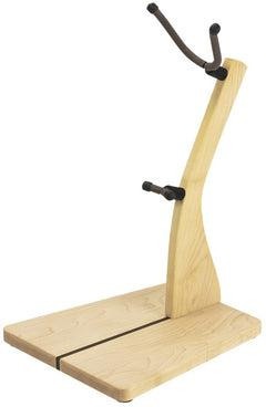 New  Zither Handcrafted Wood Saxophone Stand - Maple