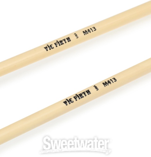 Innovative Percussion Sandi Rennick Medium Marimba Mallets - Cranberry Yarn  - Birch