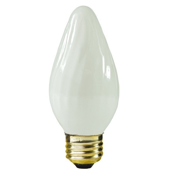 40 Watt - Frost - Straight Tip - Incandescent Chandelier Bulb - 4.5 In. X 1.7 In