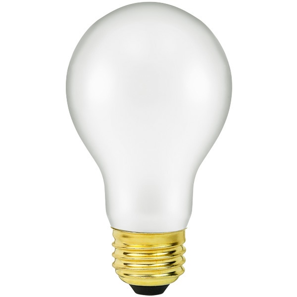 Shatter Resistant - 50 Watt - Frost - Incandescent A19 Bulb