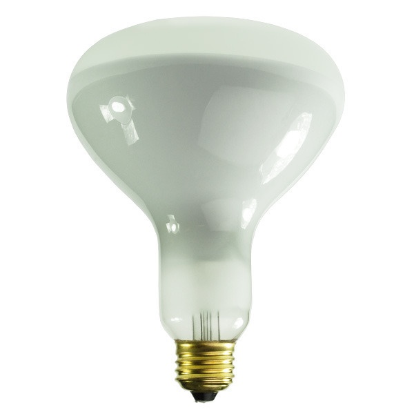 300 Watt - R40 - Frosted - Incandescent Light Bulb - Medium Brass Base