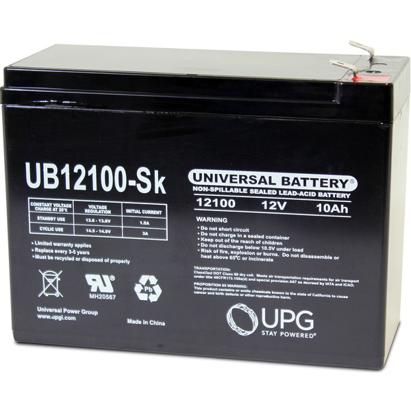 12 Volt - 10 Ah - Ub12100-S - Agm Battery