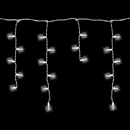 Warm White Icicle Lights - 8 Ft. - 70 Led Mini Lights
