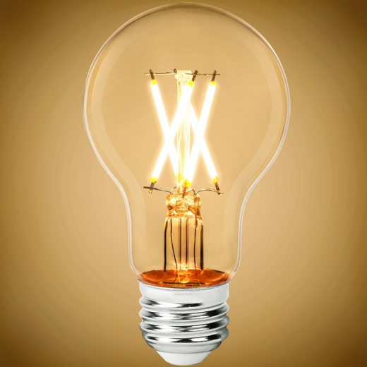 450 Lumens - 5 Watt - 2700 Kelvin - Led A19 Filament Bulb