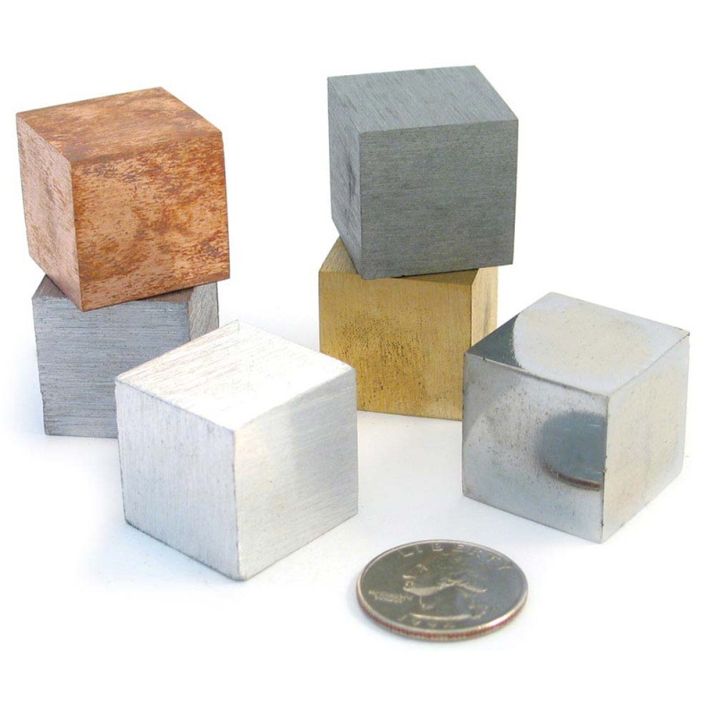 Density Cubes - Six Metals