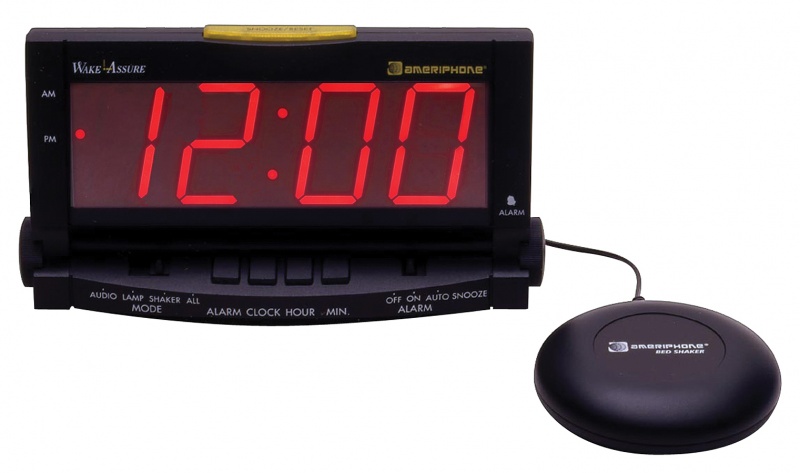 Wake Assure Alarm Clock 85Db - Black