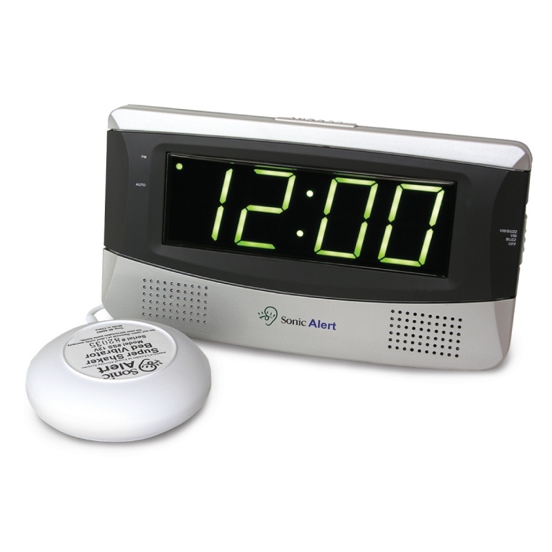 Sonic Boom Alarm Clock - White
