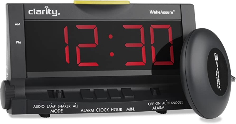 Wake Assure Alarm Clock 85Db - Black