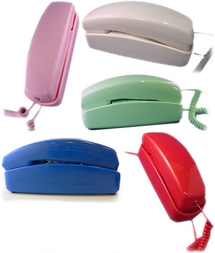 Trimstyle Visual Ringer Red Corded Telephone