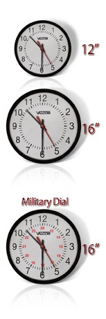 Valcom Special Order 12" Wireless Analog Clock - Battery Operated