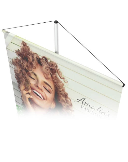 Testrite Visual Budget Banner Stands - 70" Height, Single Sided
