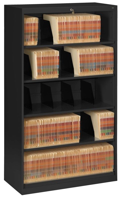 5-Tier Lateral File With Fixed Shelf