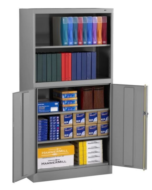 Storage Cabinet/Bookcase Combination - Tennsco's®