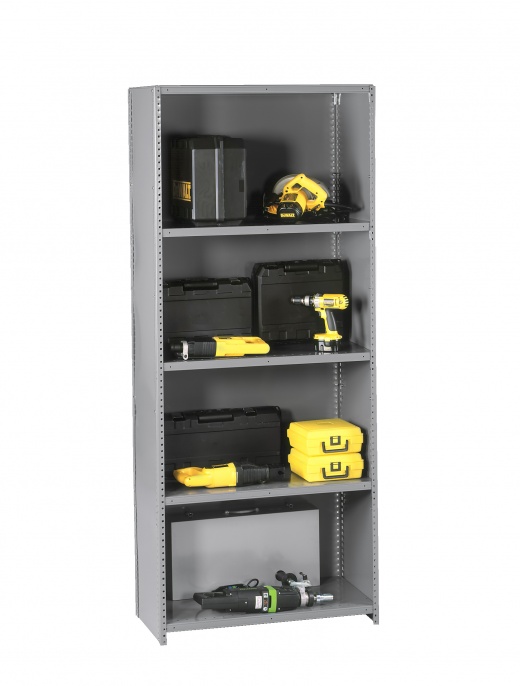 5 Shelf Q-Line Shelving Closed Starter Unit - 22 Gauge