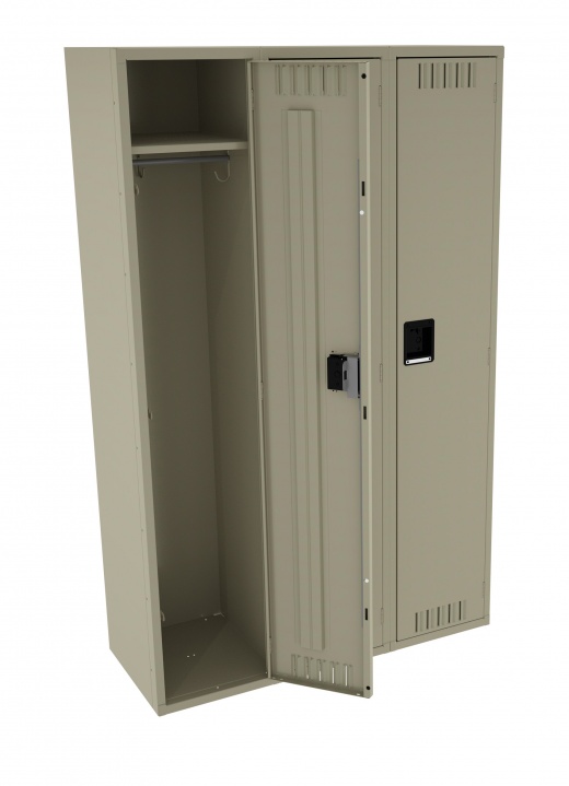 Single Tier Locker - Three Wide Without Legs (Unassembled)