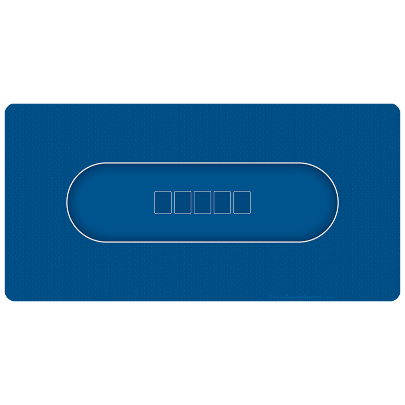 Blue Poker Table Top Rollout Mat