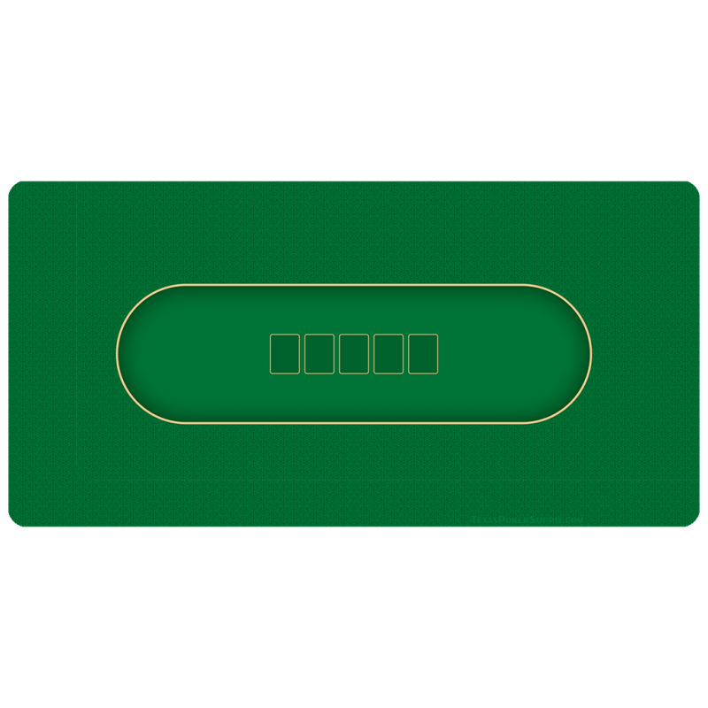 Green Poker Table Top Rollout Mat