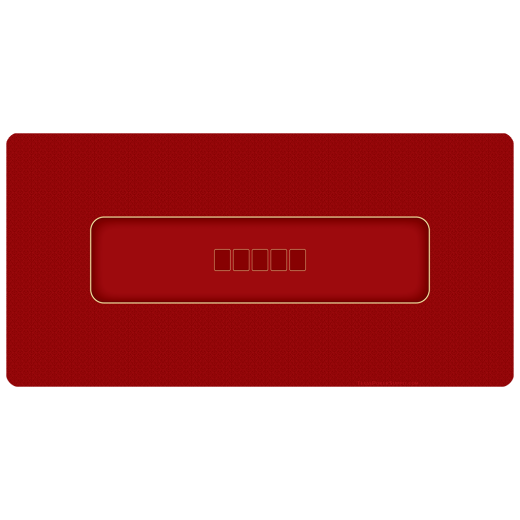 Red Poker Table Top Rollout Mat Xl