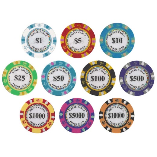 Monte Carlo Poker Chips
