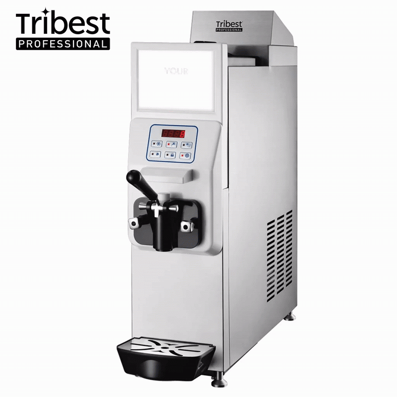 Mini Soft Compact Single Soft-Serve Machine With LCD Screen