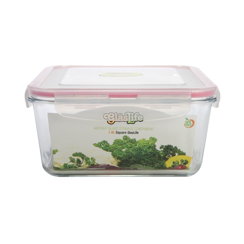 Glaslife® Airtight Square Glass Storage Container