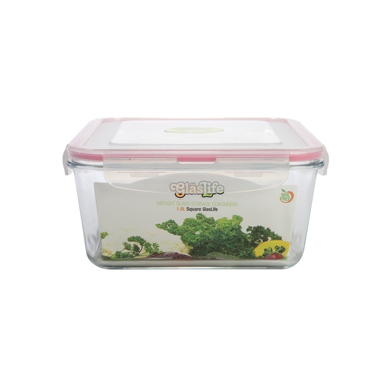 Glaslife® Airtight Square Glass Storage Container