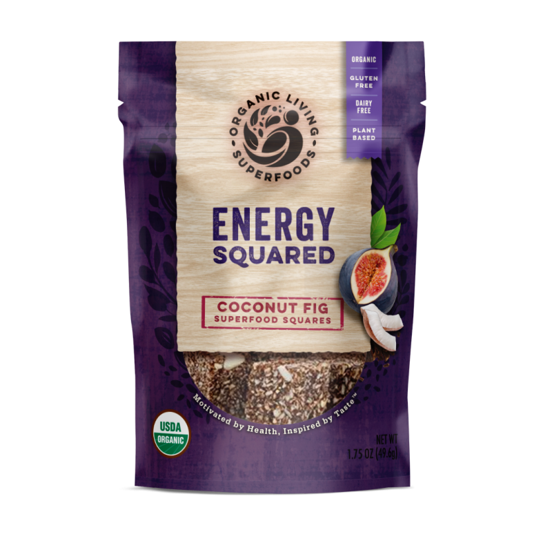 Organic Coconut Fig Superfood Energy Squares
