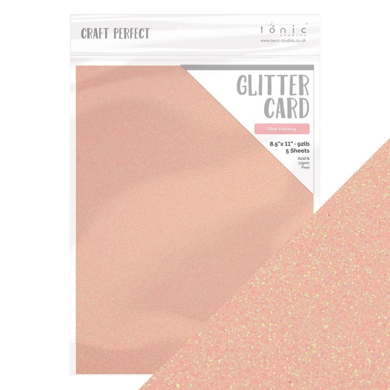 20 Sheets - Glitter Cardstock Bundle