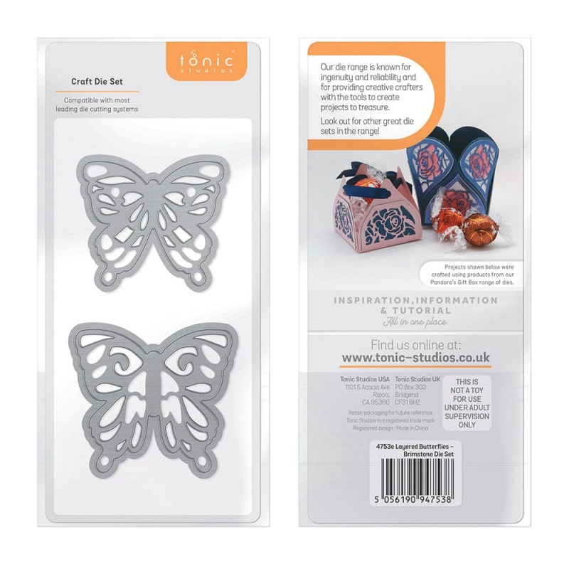 Layered Butterflies - Brimstone Die Set