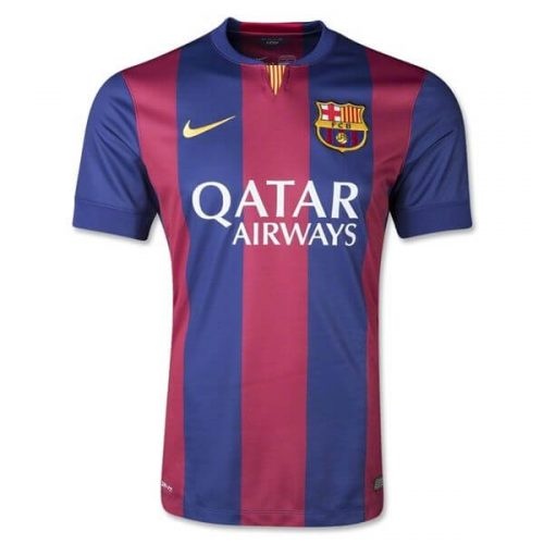 Retro 2014-2015 Barcelona Home Soccer Jersey, Size: l