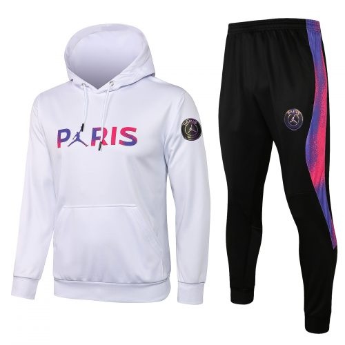 2021-2022 Psg Hoodie Training Suit White, Size: l