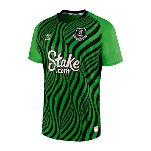 2022-2023 Everton Goalkeeper Green Soccer Jersey, Size: l