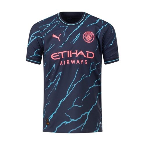 2023-2024 Manchester City Third Soccer Jersey, Size: m