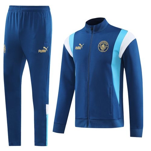 2022-2023 Manchester City Jacket + Pants Training Royal Blue, Size: l