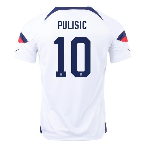 2022 USA Pulisic #10 Home Soccer Jersey