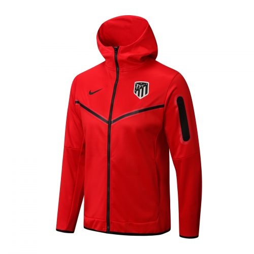 2022-2023 Atletico Madrid Hoodie Jacket + Pants Training Suit Red