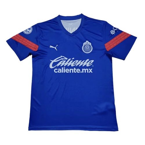 2022-2023 Chivas Pre-Match Blue Soccer Jersey, Size: Xl