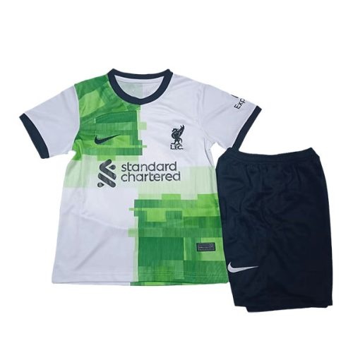 Kids 2023-2024 Liverpool Away Soccer Kit
