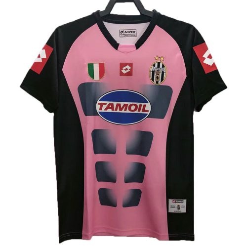 Retro 2002-2003 Juventus Goalkeeper Pink Soccer Jersey, Size: Xl