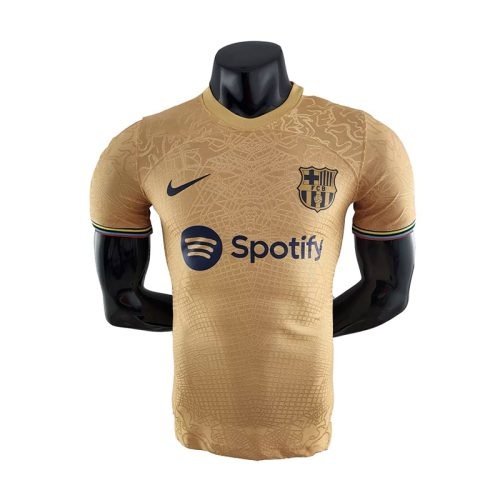 2022-2023 Barcelona Away Player Version Soccer Jersey, Size: l