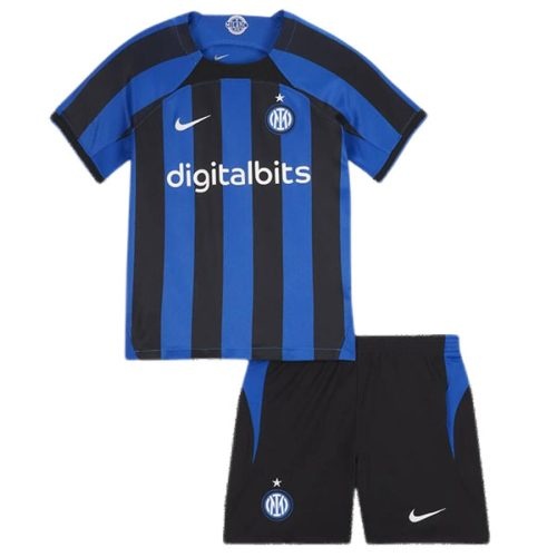 Kids 2022-2023 Inter Milan Home Soccer Kit