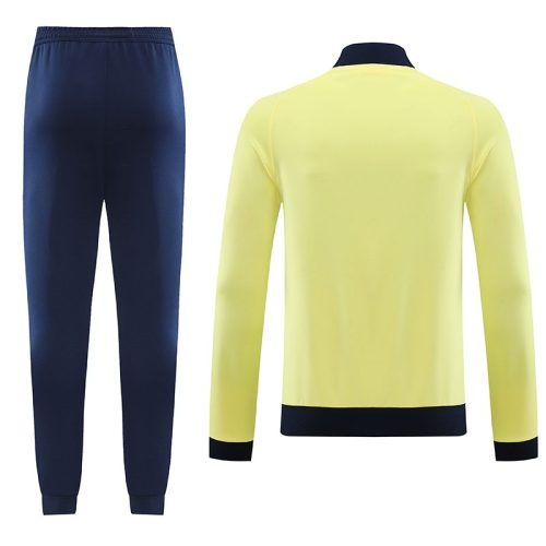 2023-2024 Manchester City Jacket + Pants Training Suit Yellow, Size: s