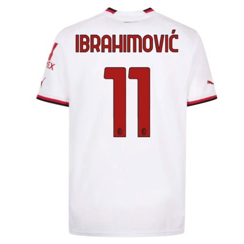 2022-2023 Ac Milan Ibrahimovic #11 Away Soccer Jersey, Size: Xl
