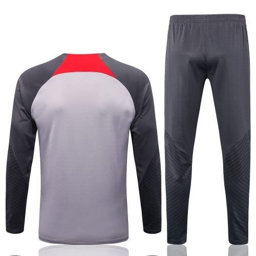 2022-2023 Liverpool Training Suit Light Grey, Size: Xl