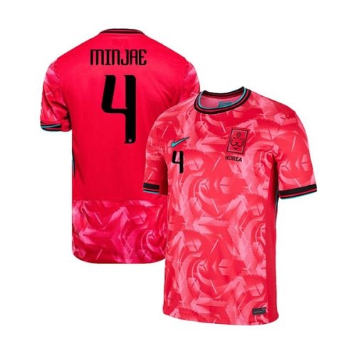 2024 South Korea Minjae #4 Home Soccer Jersey