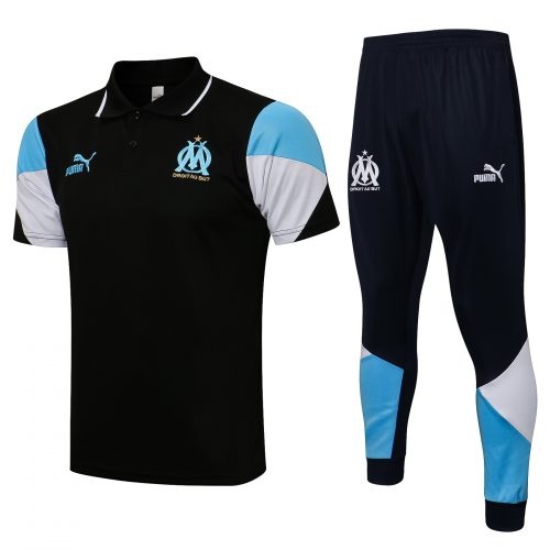 2021-2022 Marseille Black Polo, Size: Xl