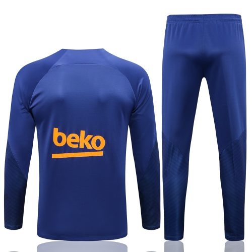 2022-2023 Barcelona Training Suit Blue, Size: m