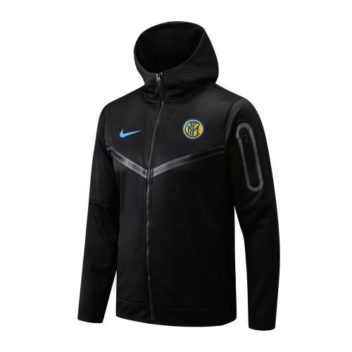 2022-2023 Inter Milan Hoodie Jacket + Pants Training Suit Black, Size: l